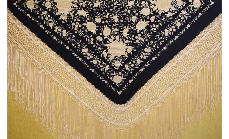 Mantón mano seda 140cm