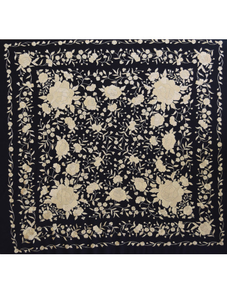 Mantón mano seda 140cm