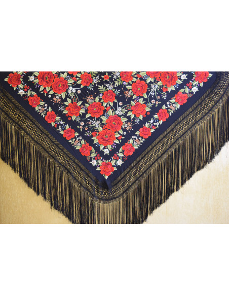 Mantón mano seda 140cm