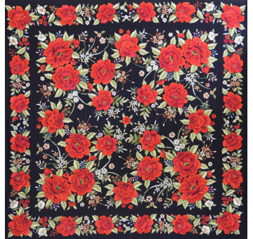 Mantón mano seda 140cm 2