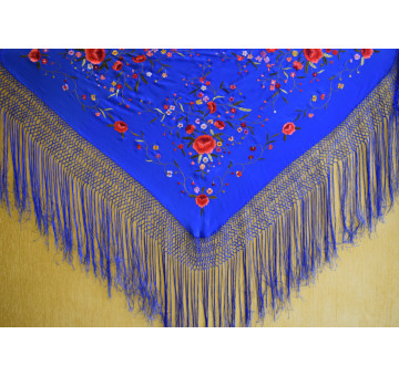 Mantón mano seda 115cm