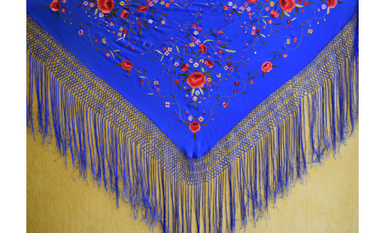 Mantón mano seda 115cm
