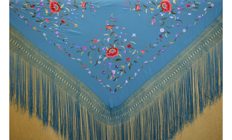 Mantón mano seda 140cm