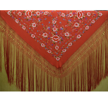 Mantón mano seda 115cm