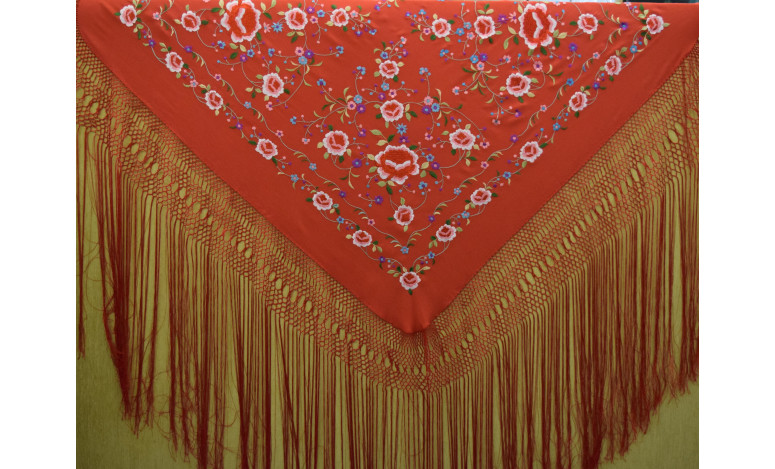 Mantón mano seda 115cm