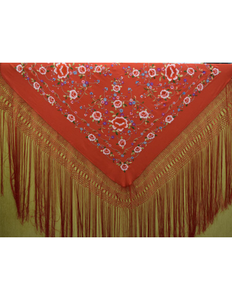 Mantón mano seda 115cm