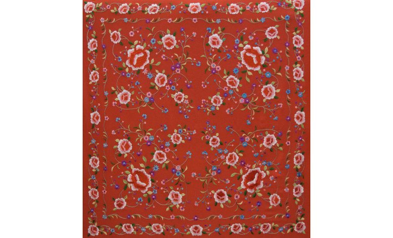 Mantón mano seda 115cm