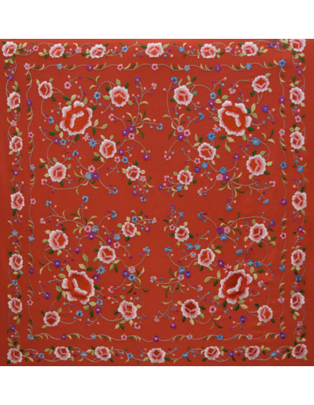 Mantón mano seda 115cm