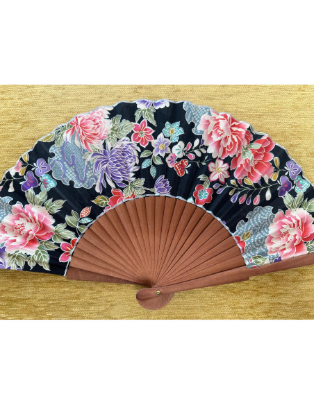 Abanico peral estampado