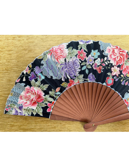 Abanico peral estampado