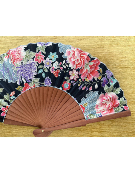 Abanico peral estampado