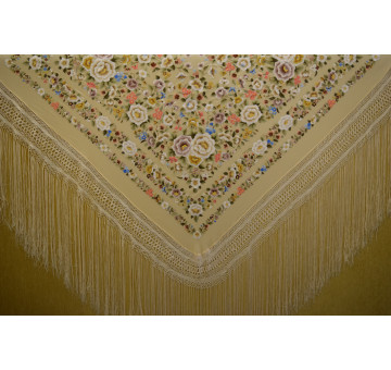 Mantón mano seda 140cm