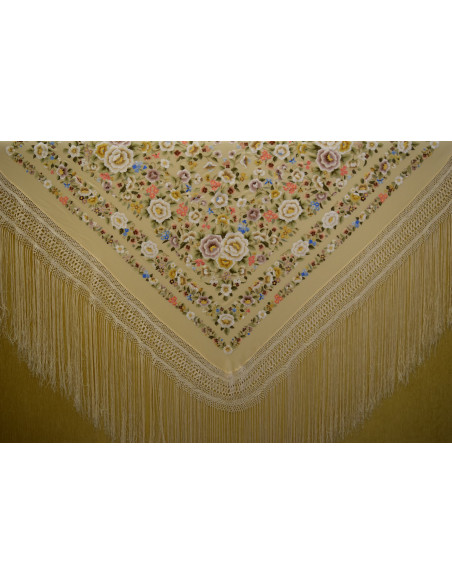 Mantón mano seda 140cm
