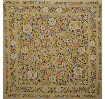 Mantón mano seda 140cm 2