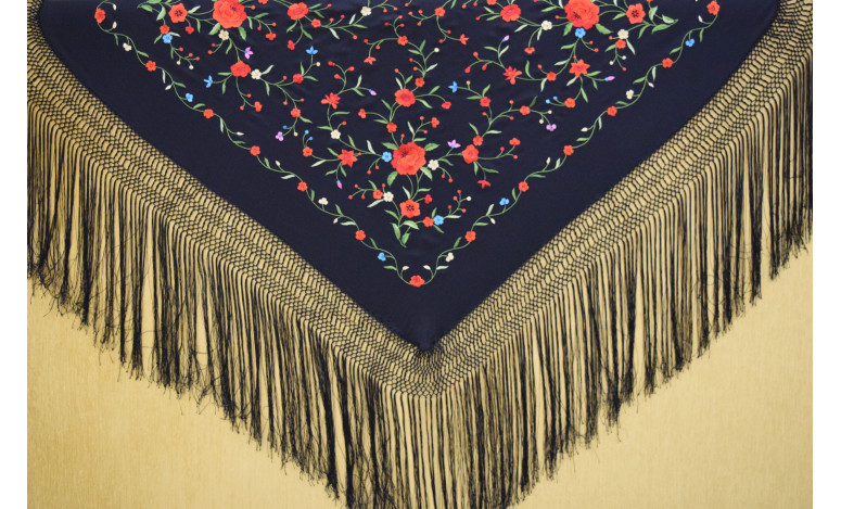 Mantón mano seda 110cm