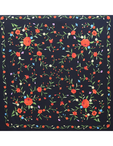 Mantón mano seda 110cm