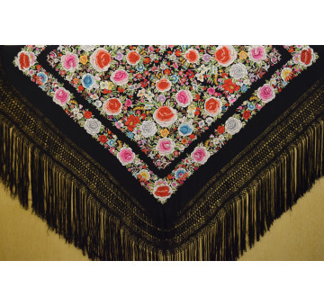 Mantón mano seda 140cm