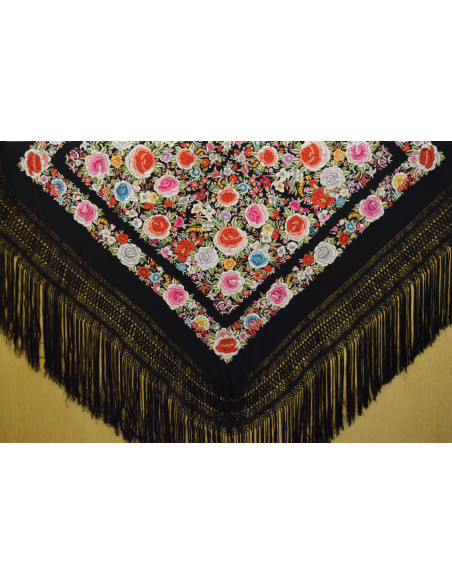 Mantón mano seda 140cm