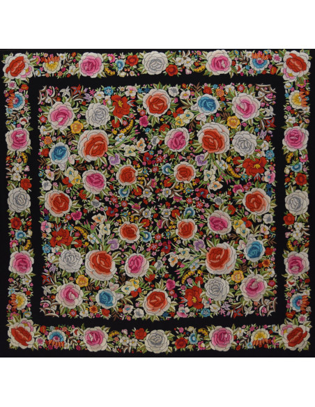 Mantón mano seda 140cm