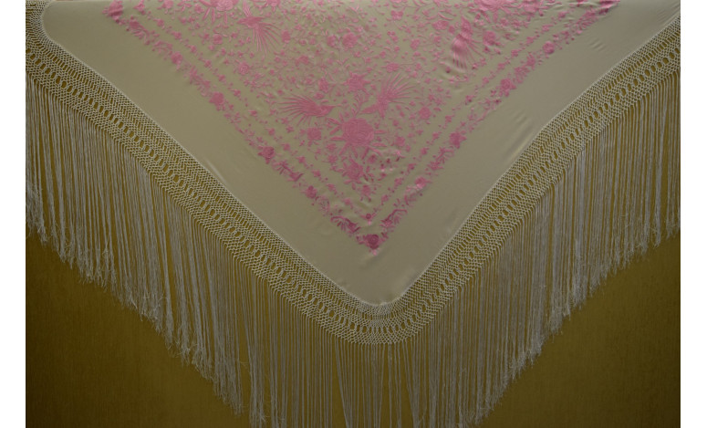 Mantón mano seda 140cm