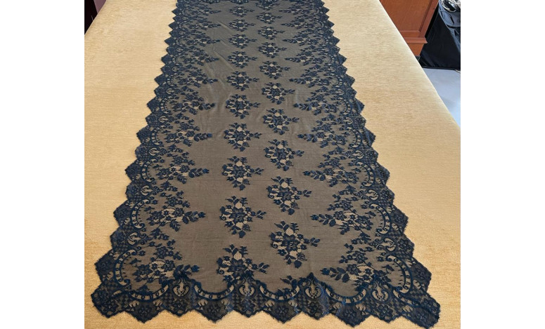 Mantilla máquina azul 100*220