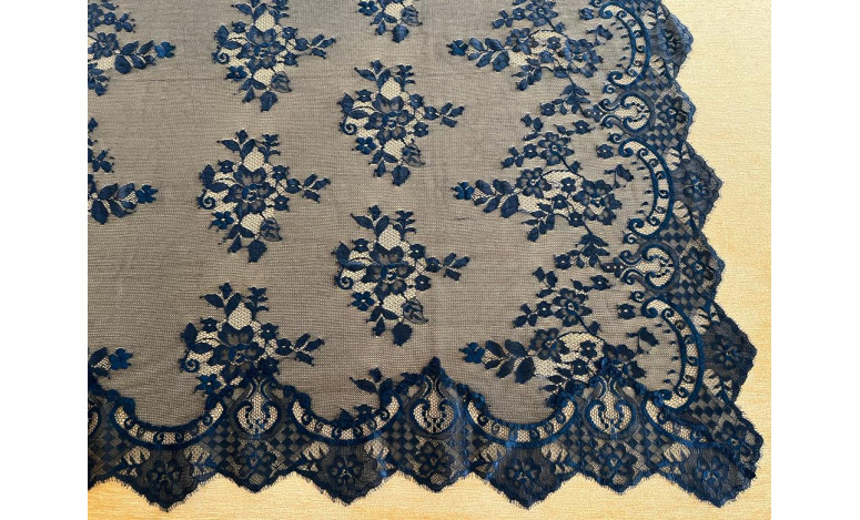 Mantilla máquina azul 100*220