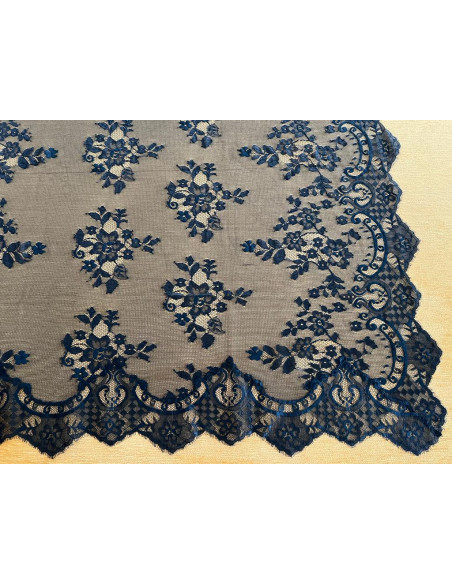 Mantilla máquina azul 100*220