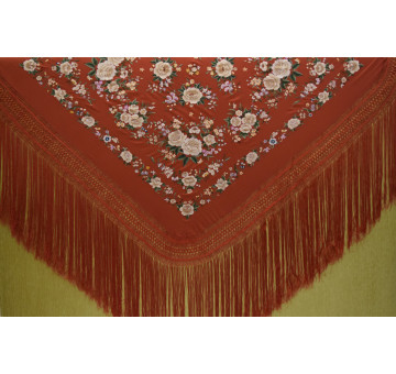 Mantón mano seda 140cm
