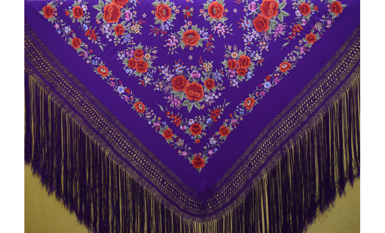 Mantón mano seda 140cm