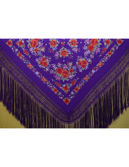 Mantón mano seda 140cm