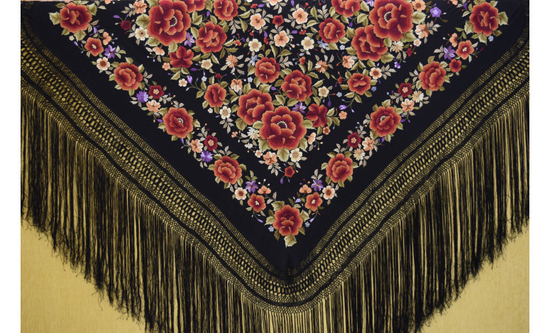 Mantón mano seda 140cm