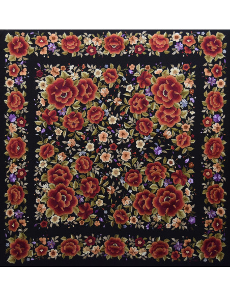 Mantón mano seda 140cm