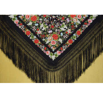 Mantón mano seda 140cm
