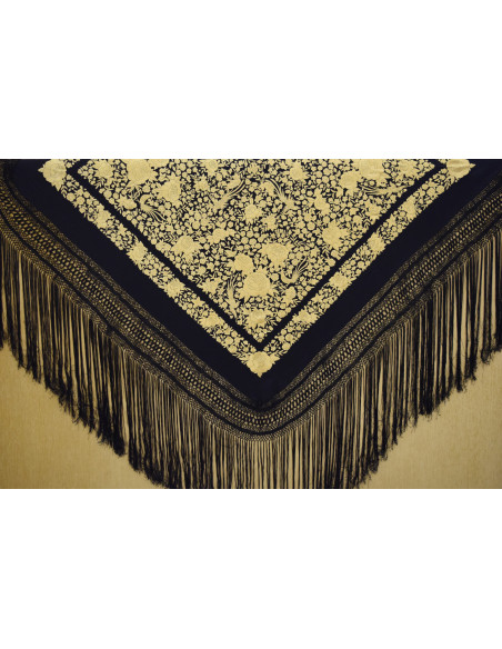 Mantón mano seda 140cm
