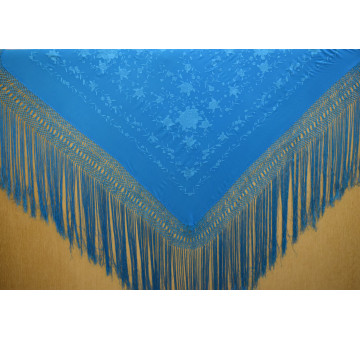 Mantón mano seda 135cm 2