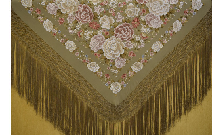 Mantón mano seda 140cm