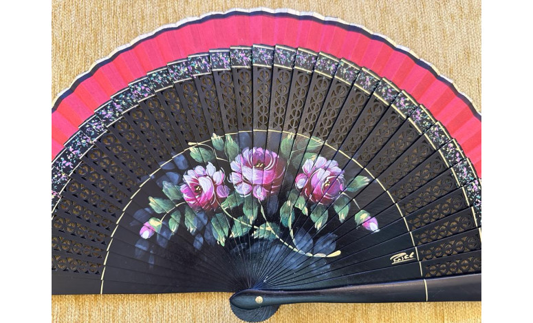 Abanico rosas