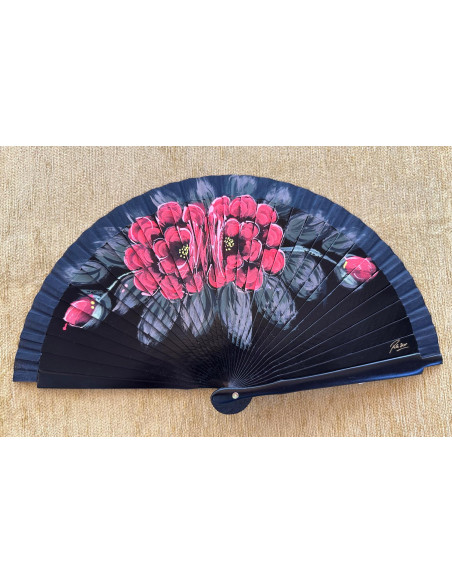 Abanico bolso flores
