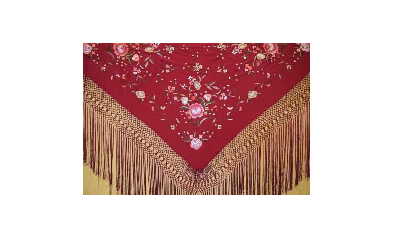 Mantón mano seda 115cm