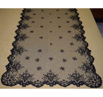 Mantilla mano seda mediana