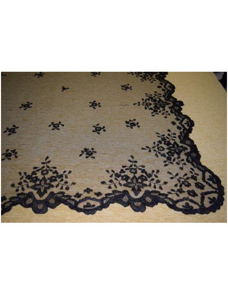 Mantilla mano seda mediana