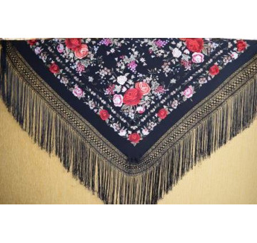 Mantón mano seda 140cm