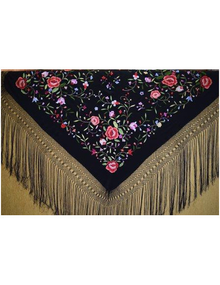 Mantón mano seda 115cm