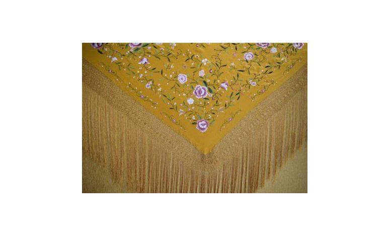 Mantón mano seda 115cm