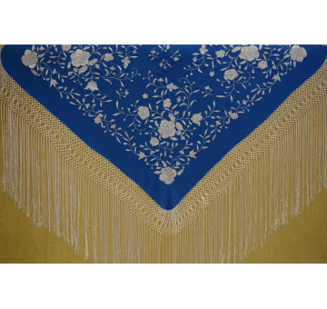 Mantón mano seda 115cm 2