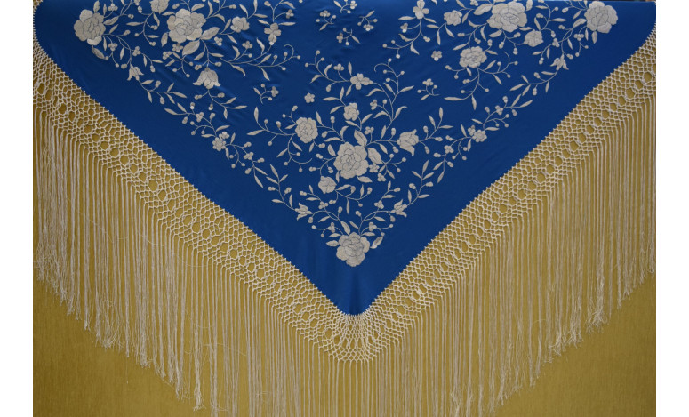Mantón mano seda 115cm