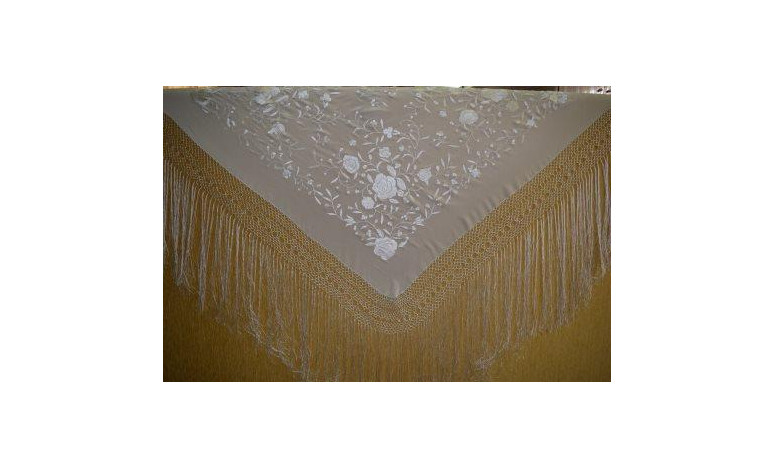 Mantón mano seda 115cm