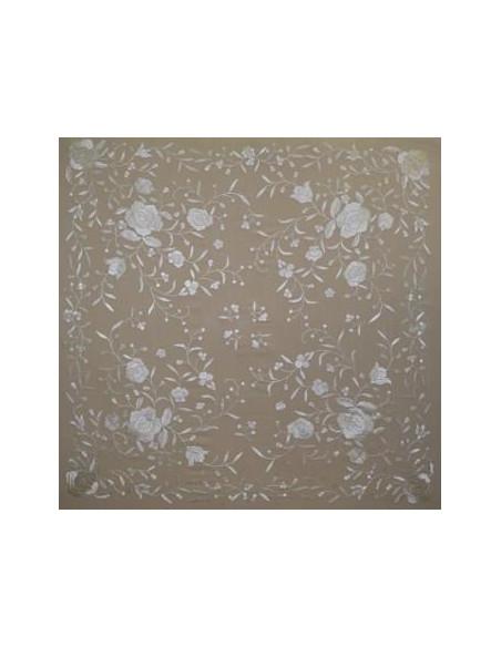 Mantón mano seda 115cm