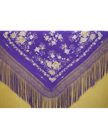 Mantón mano seda 140cm