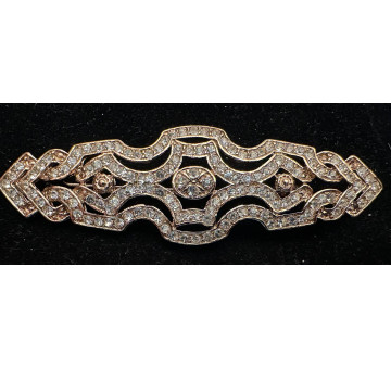 Broche mantilla rodio 2